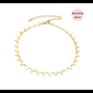 Bohomoon “Exotic” triangle choker - gold